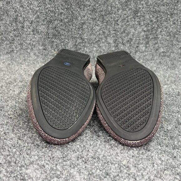 Rothy's The Flat Women's Size 10 Plum Sparkly Slip On Comfort Ballet Flats Shoes - Picture 10 of 13